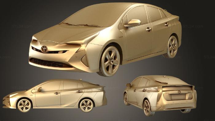 Автомобили и транспорт (Toyota Prius 2016, CARS_3742) 3D модель для ЧПУ станка